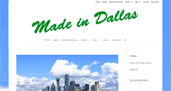 Desktop Screenshot of madeindallas.org