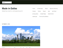 Tablet Screenshot of madeindallas.org